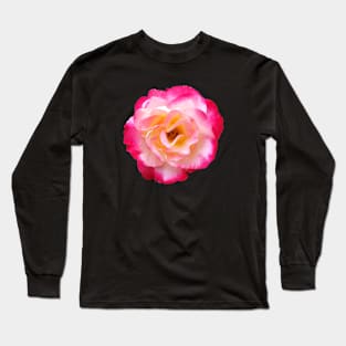 Pink and White Rose in Outdoor Garden Long Sleeve T-Shirt